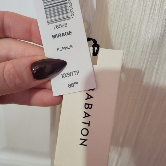 NWT Babaton Mirage Fringe Top in Espace - Picture 3 of 5